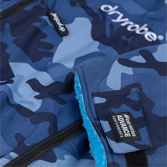 2024 Dryrobe Advance Long Sleeve Changing Robe V3 DALSV3 - Blue Camo / Blue